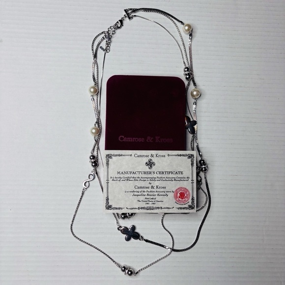 CAMROSE & KROSS JBK COLLECTION Sterling Plated Long Necklace - Picture 5 of 6